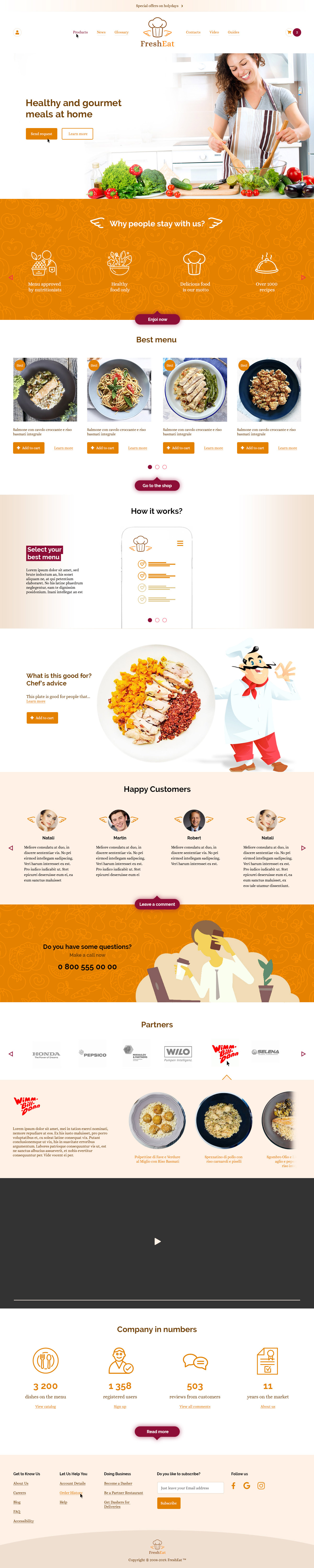 Дизайн сайта для FreshEat - изображение 1
