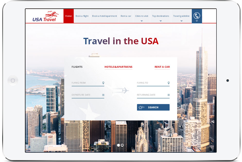Дизайн сайта для USA Travel - изображение 3