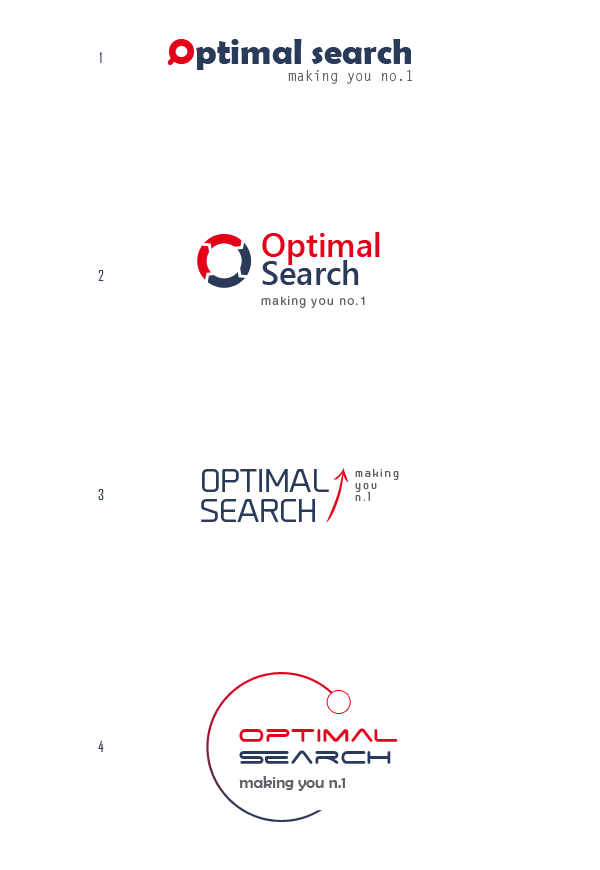 Варианты логотипа Optimal Search